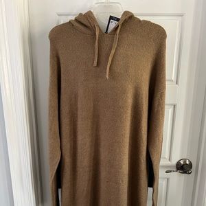 Vero Moda Womens Cowl Neck Sweater Dress Long Sleeve Brown Size S NWT